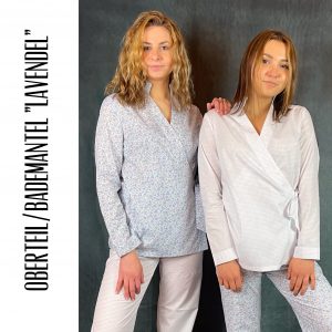 Pyjama "Lavendel", digitales Schnittmuster und Nähanleitung (Gr. 34 - 48)