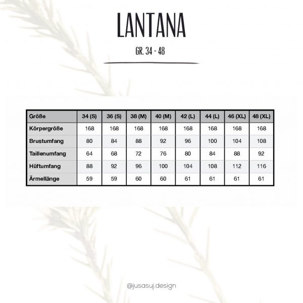 Bluse und Kleid "Lantana" (Gr. 34 - 48), Schnittmuster EBOOK